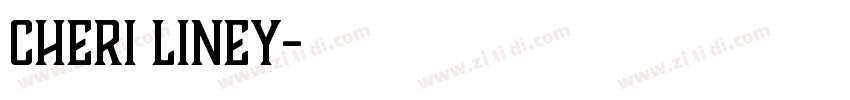 Cheri Liney字体转换